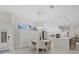 Modern kitchen with white cabinets and a quartz countertop at 4611 Shark Dr, Bradenton, FL 34208