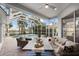 Relaxing screened-in patio with pool access and comfortable seating at 4611 Shark Dr, Bradenton, FL 34208