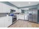 Modern kitchen with stainless steel appliances at 6101 34Th W St # 19H, Bradenton, FL 34210