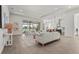 Open-concept living area with sofas, a kitchen, a dining area, and access to the screened-in patio at 8328 Sea Glass Ct, Sarasota, FL 34240