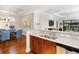 Kitchen with granite countertops and stainless steel appliances at 8752 Bellussi Dr, Sarasota, FL 34238