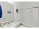 Bright bathroom with a bathtub and granite vanity at 9016 Waxwing Way, Parrish, FL 34219