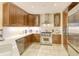 Modern kitchen with stainless steel appliances and ample counter space at 915 Seaside Dr # 312 Weeks 16-17, Sarasota, FL 34242