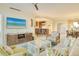 Bright living room features comfortable seating, a large TV, and an open floor plan at 915 Seaside Dr # 312 Weeks 16-17, Sarasota, FL 34242