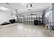 A large two car garage with high ceilings ready for storage or parking at 1743 Pinyon Pine Dr, Sarasota, FL 34240