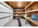 Garage with shelving and bicycle storage at 2326 Gull Ln, Sarasota, FL 34237