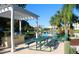 Relaxing grilling station with pergola and picnic tables at 3404 79Th Street W Cir # 203, Bradenton, FL 34209