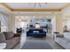 Open concept living room with kitchen and seating area at 3618 Summerwind Cir, Bradenton, FL 34209