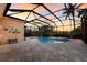 Sunset view from the screened pool area at 3618 Summerwind Cir, Bradenton, FL 34209