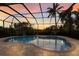 Enjoy the sunset from this screened pool at 3618 Summerwind Cir, Bradenton, FL 34209