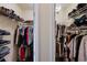 Large walk-in closet with double hanging rods and shelving at 3618 Summerwind Cir, Bradenton, FL 34209