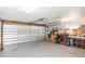 Spacious two-car garage with ample storage space at 3808 El Conquistador Pkwy, Bradenton, FL 34210