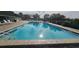 Inviting community pool with plenty of lounge chairs at 3935 Panola Ln # 183, Sarasota, FL 34232