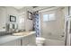 Clean bathroom with tub shower combination at 47 Inlets Blvd # 47, Nokomis, FL 34275