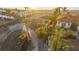 Aerial view of beachfront property with ocean views and lush landscaping at 639 Cornwell On The Gulf, Venice, FL 34285