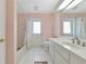 Bathroom with shower/tub combo and updated vanity at 1200 Covey Ct, Venice, FL 34293