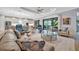 Open living space with leather sofas and large windows at 15415 Derna Ter, Bradenton, FL 34211