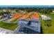An aerial view showcases the complex BMX course and surrounding community at 1630 29Th St, Sarasota, FL 34234