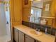 Clean bathroom with shower/tub combo and vanity at 5504 Bermuda Ct, Bradenton, FL 34207