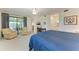 Spacious main bedroom with sitting area and access to patio at 6055 Worsham Ln # 104, Lakewood Ranch, FL 34211