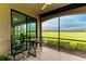 Enjoy outdoor views from this screened patio with golf course views at 6055 Worsham Ln # 104, Lakewood Ranch, FL 34211
