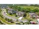 Aerial view of home in a cul-de-sac near an amenity center and a preserve at 6318 Anise Dr, Sarasota, FL 34238