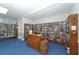 Community library with extensive collection of books at 9411 Andover Cir, Bradenton, FL 34210