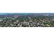 An aerial view showcasing the home's location within a residential area, near the bay and downtown at 2820 Wood St, Sarasota, FL 34237