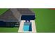 A backyard pool with two chairs is ready for relaxation and enjoyment at 2820 Wood St, Sarasota, FL 34237