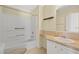 Clean bathroom with tub and updated vanity at 3386 Oakwood N Blvd, Sarasota, FL 34237