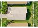 Aerial view of house showcasing roofline and landscaping at 4311 65Th E Ter, Sarasota, FL 34243