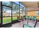 Spacious screened porch overlooking the backyard at 4311 65Th E Ter, Sarasota, FL 34243