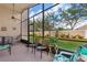 Relaxing screened porch with seating and backyard views at 4311 65Th E Ter, Sarasota, FL 34243
