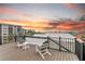 Rooftop deck with city views and comfortable seating at 129 Mckinley Dr, Sarasota, FL 34236