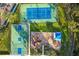 Aerial view of community courts and playground at 2338 126Th E Dr, Parrish, FL 34219