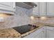 Kitchen with granite countertop and electric cooktop at 24160 Gallberry Dr, Venice, FL 34293