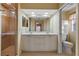 Bathroom boasts a double vanity and a walk-in shower at 3841 Albacete Cir # 51, Punta Gorda, FL 33950