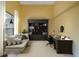 Home office with built-in shelving and desk at 3841 Albacete Cir # 51, Punta Gorda, FL 33950
