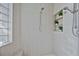 Spacious shower with dual shower heads and built-in shelving at 6200 Saddle Oak Trl, Sarasota, FL 34241