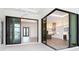Modern kitchen and foyer, divided by sliding glass doors and offering an open, airy design with sleek appliances at 8367 Sea Glass Ct, Sarasota, FL 34240