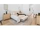 Bright and airy main bedroom with a neutral color scheme and stylish decor at 8367 Sea Glass Ct, Sarasota, FL 34240