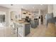 Large kitchen with granite island and stainless steel appliances at 22435 Panther Loop, Bradenton, FL 34202