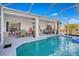 Inviting pool and lanai with comfortable seating at 25324 Alicante Dr, Punta Gorda, FL 33955