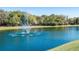 Relaxing pond view featuring a central water fountain at 2957 Wilderness E Blvd, Parrish, FL 34219