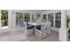 Sunroom with white wicker dining set and ample natural light at 307 Spring Ave, Anna Maria, FL 34216