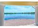 Waterfront view from covered pavilion at 5759 Benevento Dr, Sarasota, FL 34238