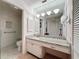 Updated bathroom with granite vanity and walk-in shower at 707 Sorrento Inlt # 707, Nokomis, FL 34275