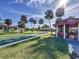 Enjoy a game of shuffleboard in this sunny outdoor space at 707 Sorrento Inlt # 707, Nokomis, FL 34275
