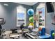 Home fitness room with various exercise equipment at 1901 6Th E St, Palmetto, FL 34221