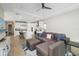 Comfortable living room with sliding glass doors leading to backyard at 1901 6Th E St, Palmetto, FL 34221